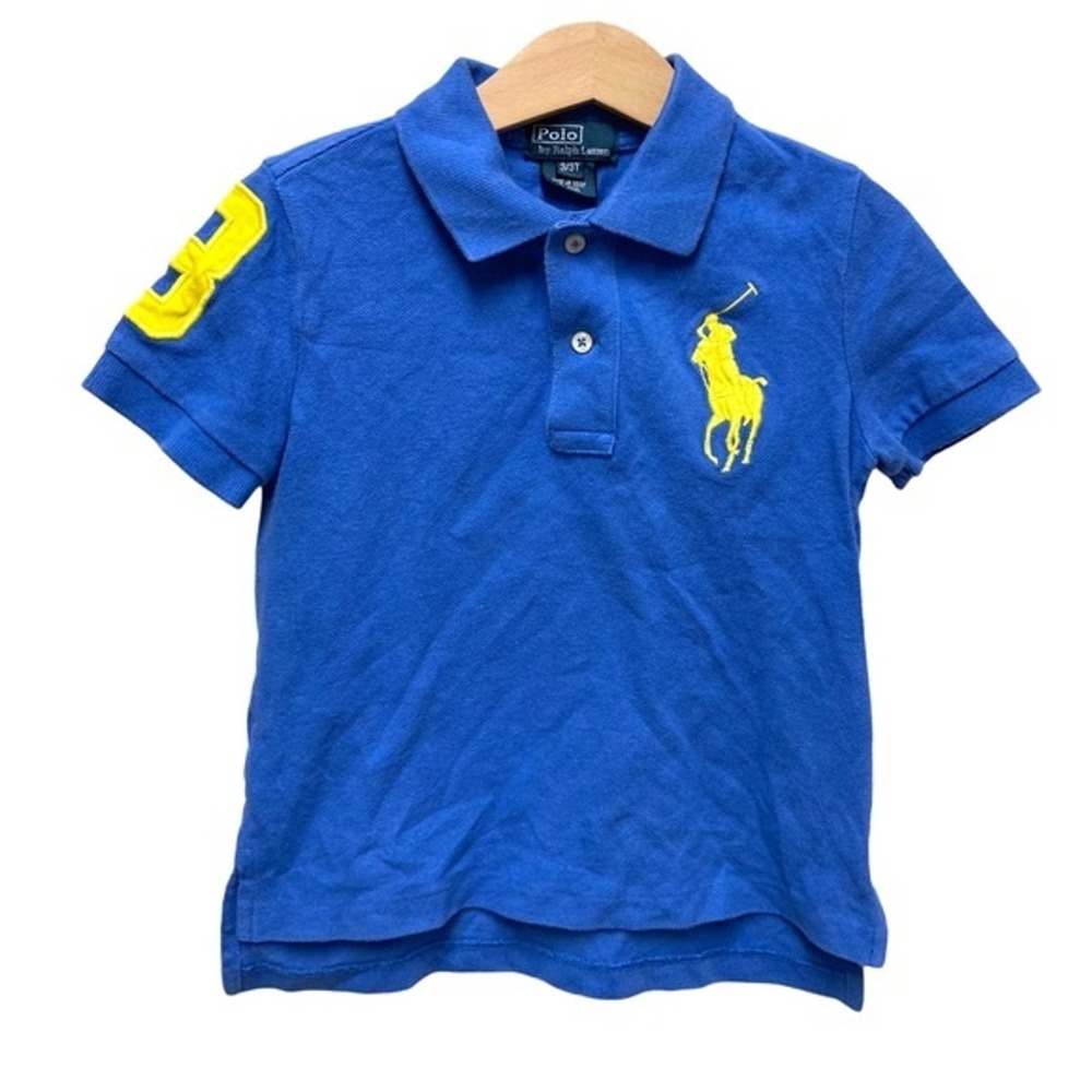 Polo Ralph Lauren 3 polo collard shirt embroidered large logo pique short sleeve
